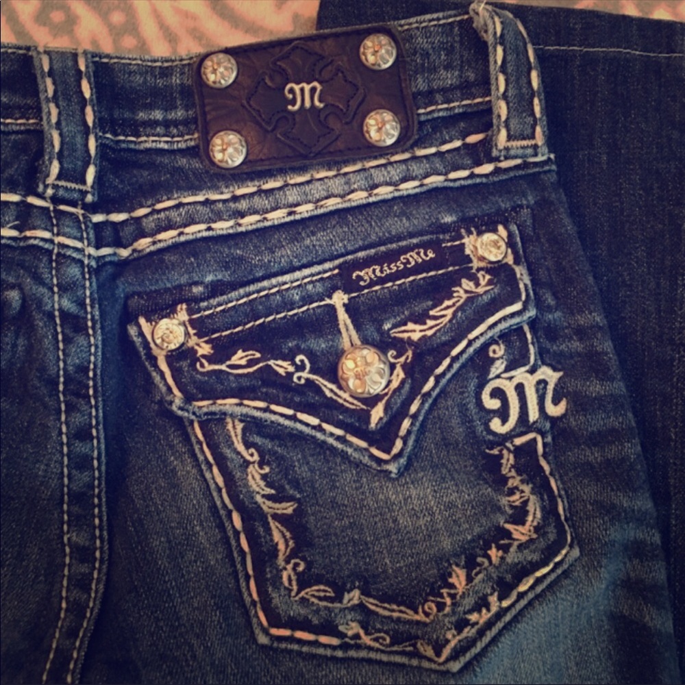 Girls Miss Me Bootcut Jeans
